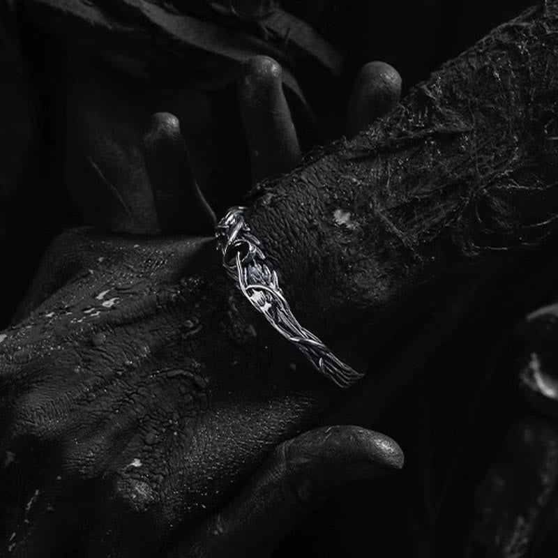 WorldNorse Dark Leaf Branch Bracelet