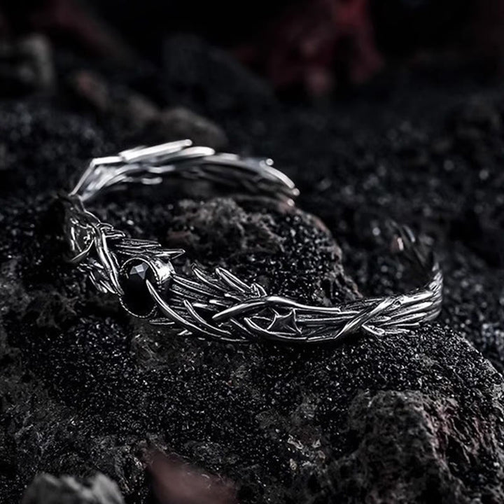 WorldNorse Dark Leaf Branch Bracelet