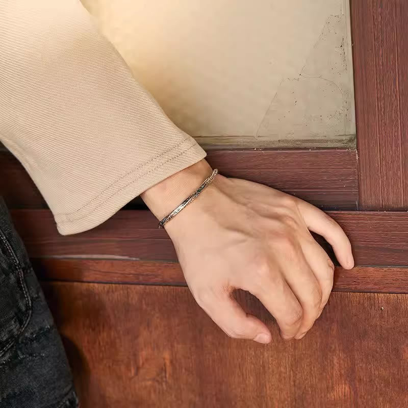 WorldNorse Inscribed Artisan Cuff Bracelet - image 2