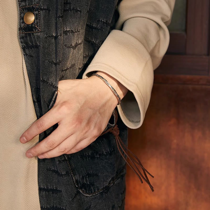 WorldNorse Inscribed Artisan Cuff Bracelet - image 1