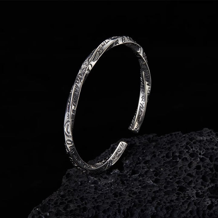 WorldNorse Inscribed Artisan Cuff Bracelet - image 3