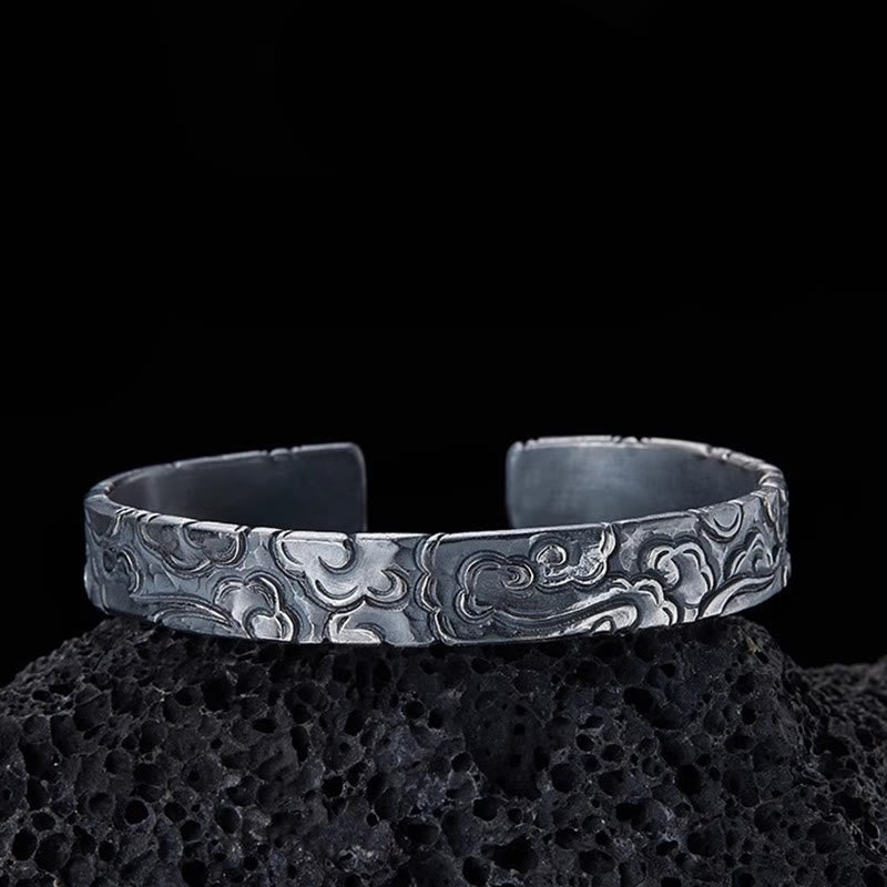 WorldNorse Engraved Cloud Pattern Bracelet