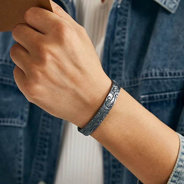 WorldNorse Engraved Cloud Pattern Bracelet - image 3