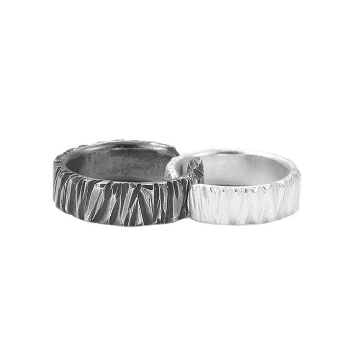 WorldNorse Textured Dual-Tone Ring