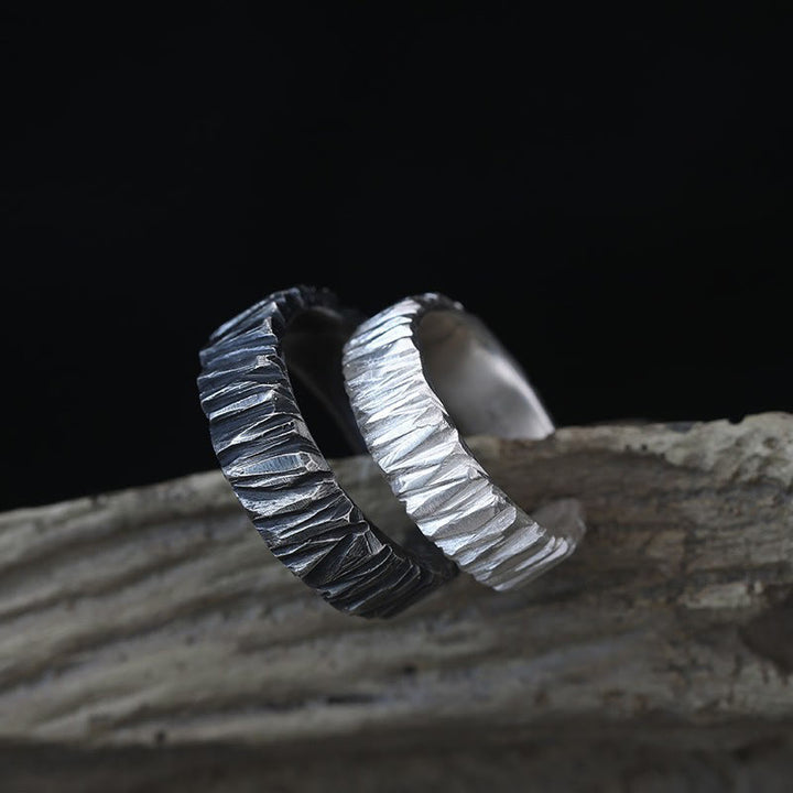 WorldNorse Textured Dual-Tone Ring