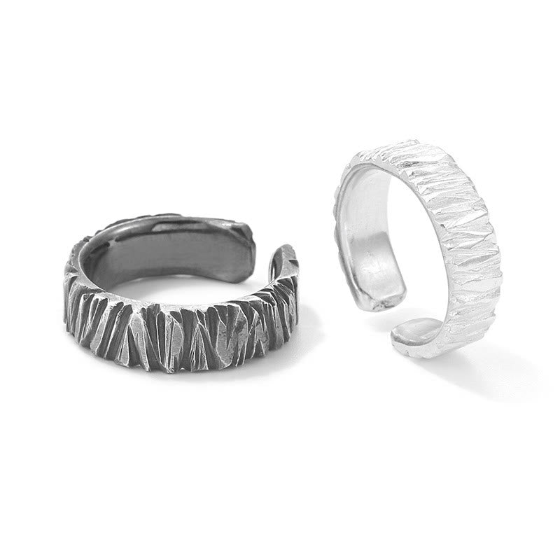 WorldNorse Textured Dual-Tone Ring