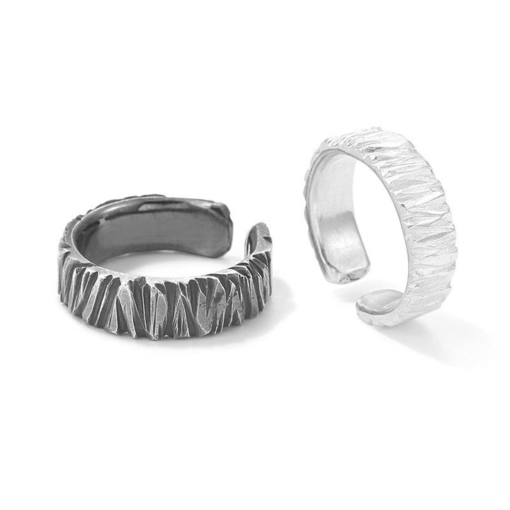 WorldNorse Textured Dual-Tone Ring