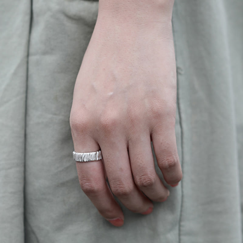 WorldNorse Textured Dual-Tone Ring