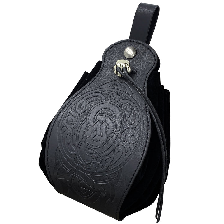 WorldNorse Viking Style Leather Belt Pouch Bag