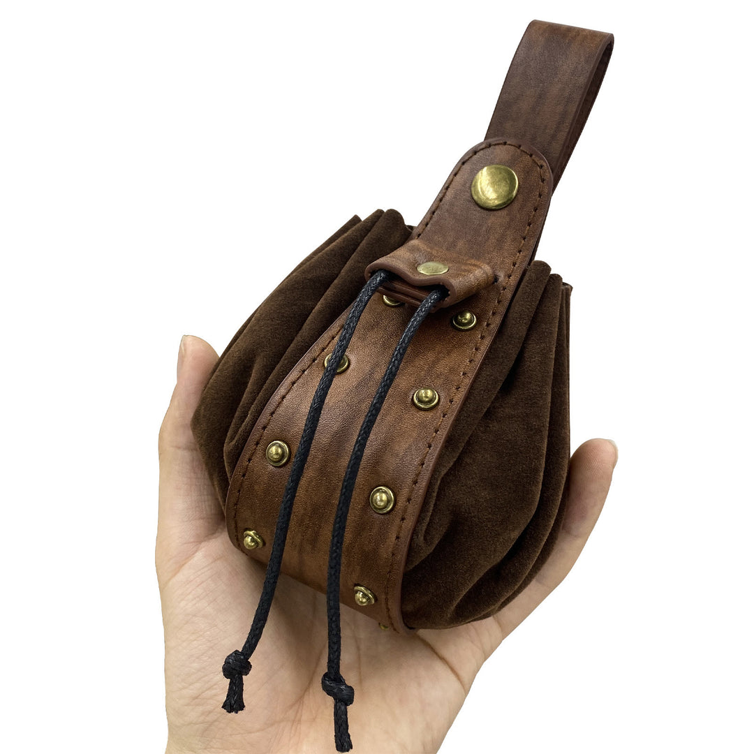 FREE Today: Rivet Accent Leather Belt Pouch Bag