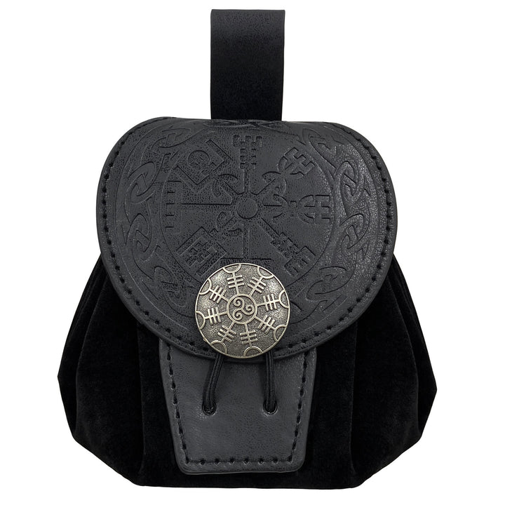 WorldNorse Helm of Awe Leather Belt Pouch Bag