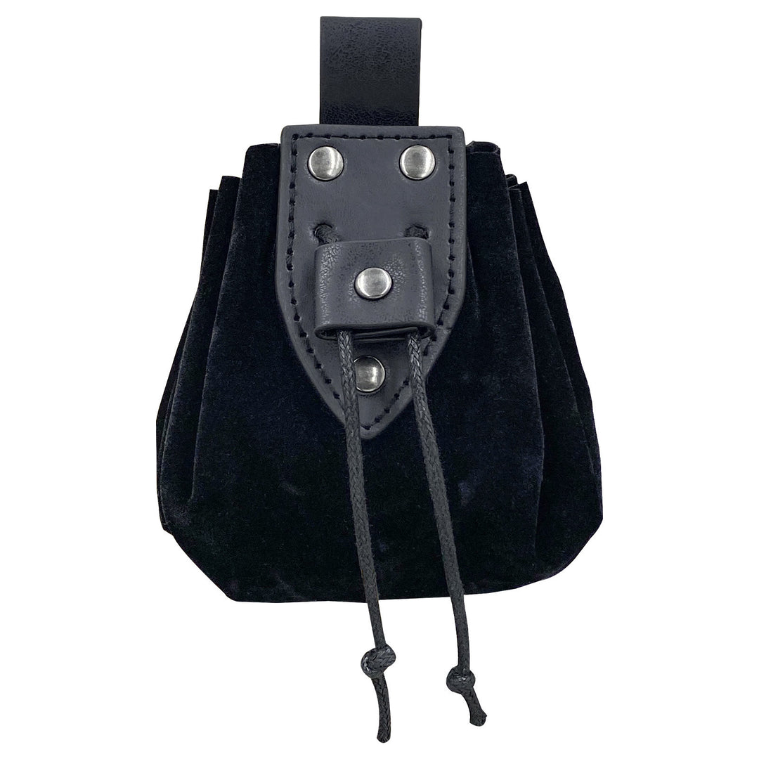 WorldNorse Drawstring Leather Belt Pouch Bag