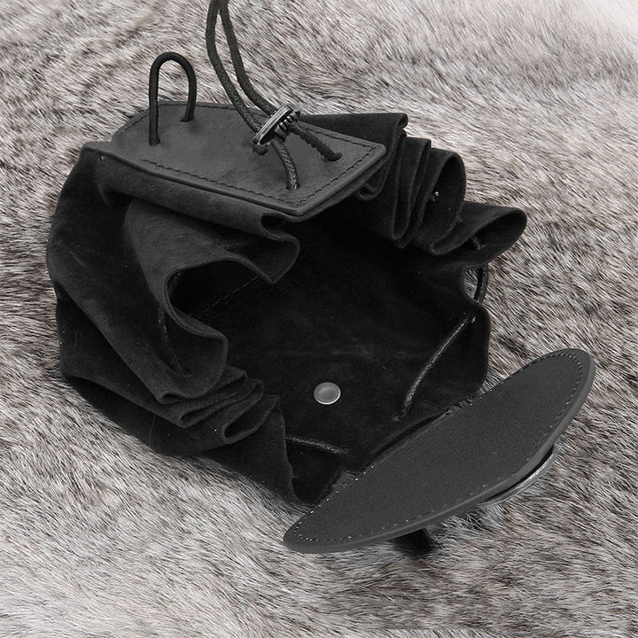 WorldNorse Wolve Leather Belt Pouch Bag