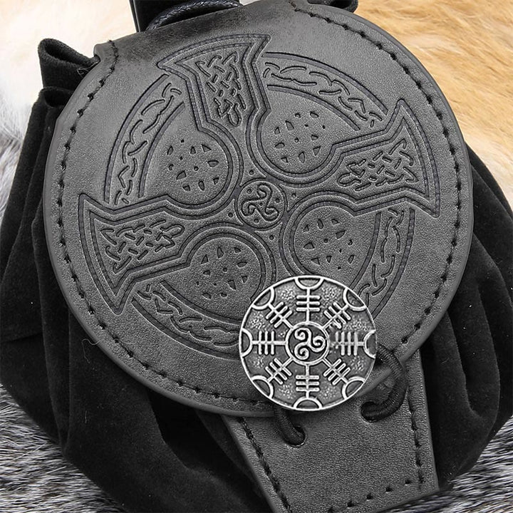 WorldNorse Wolve Leather Belt Pouch Bag