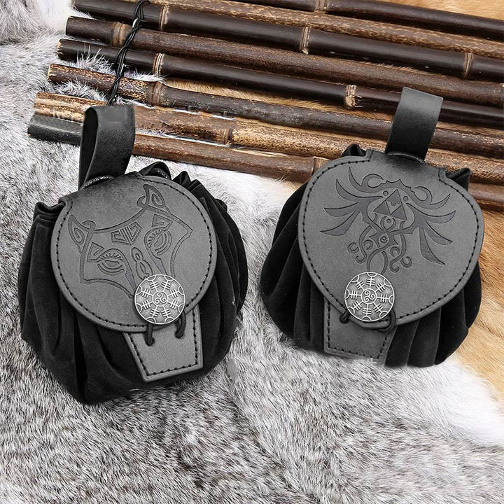 WorldNorse Wolve Leather Belt Pouch Bag - image 9
