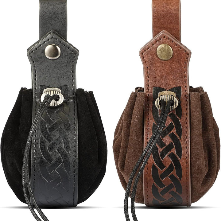 WorldNorse Waistband Leather Belt Pouch Bag