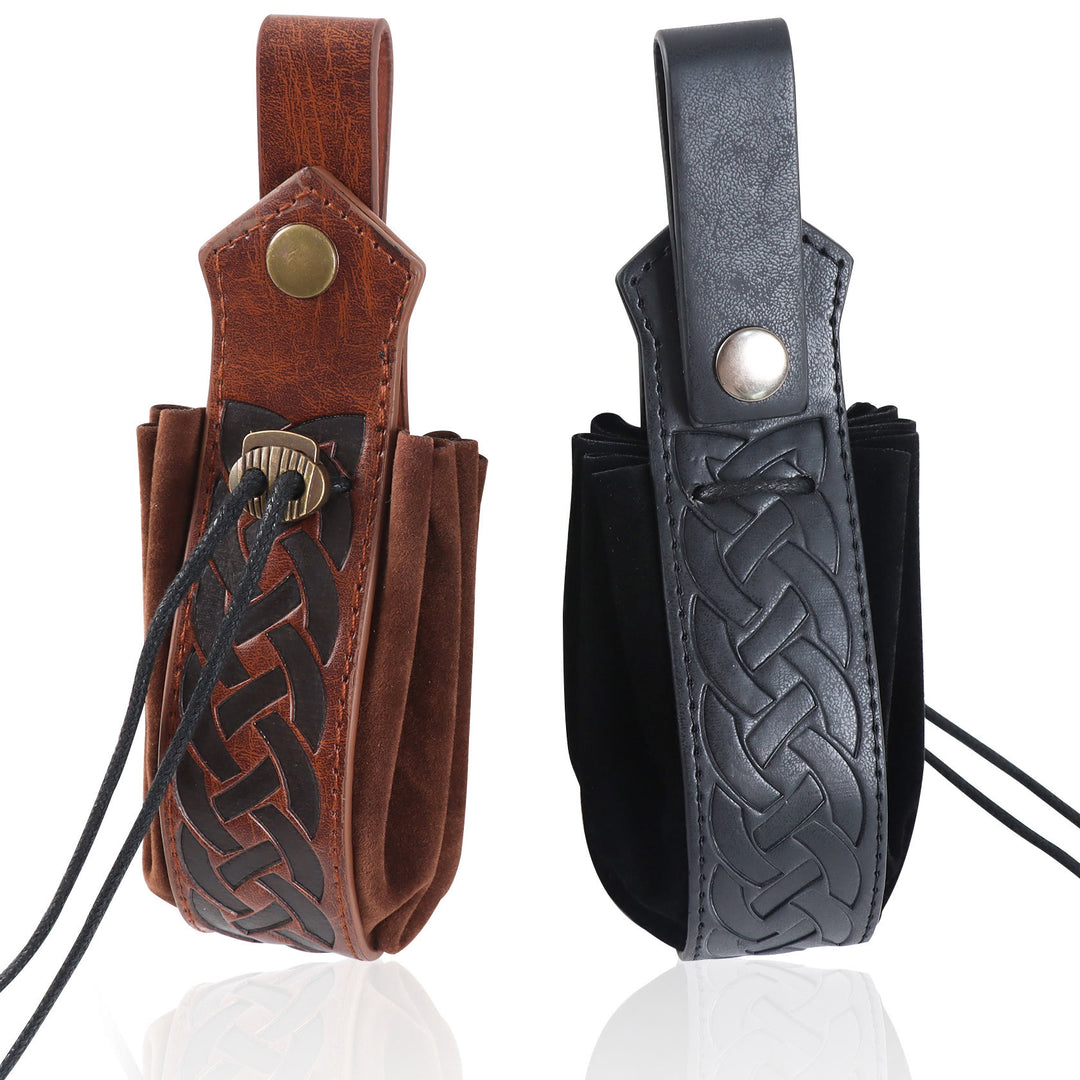 WorldNorse Waistband Leather Belt Pouch Bag