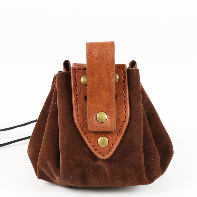 WorldNorse Vintage Leather Belt Pouch Bag