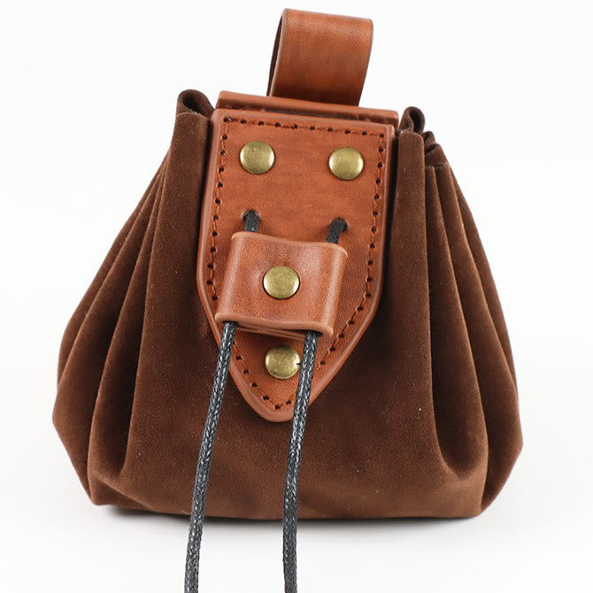WorldNorse Vintage Leather Belt Pouch Bag