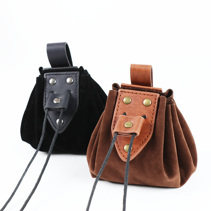 WorldNorse Vintage Leather Belt Pouch Bag