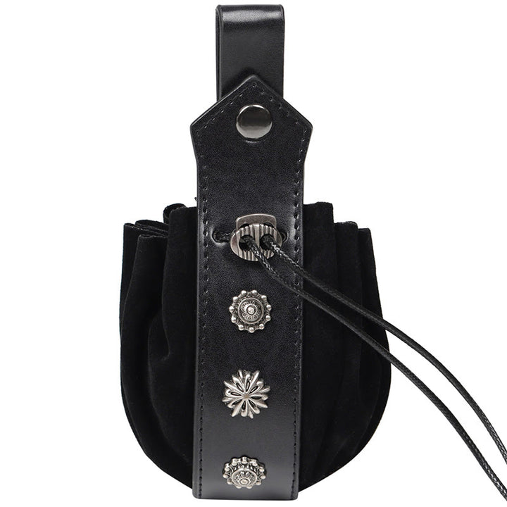 WorldNorse Medieval Suede Leather Belt Pouch Bag