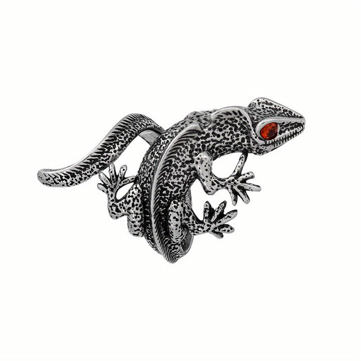 WorldNorse Retro Lizard Adjustable Ring