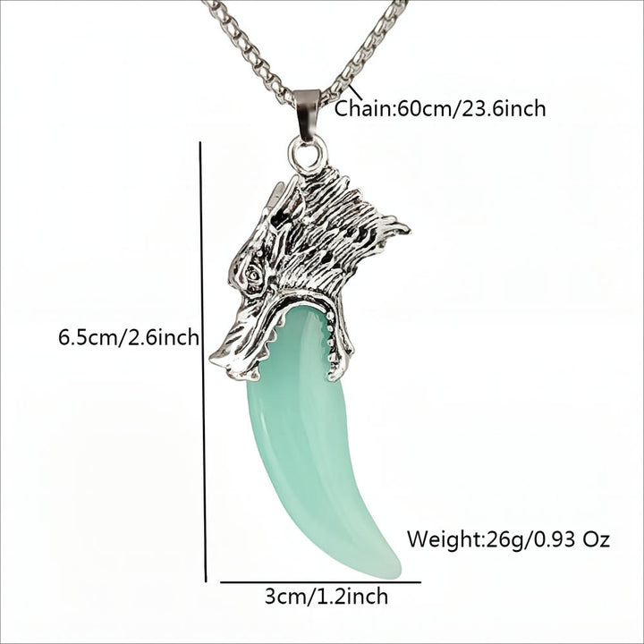 WorldNorse Glow in the Dark Wolf Teeth Necklace - image 9