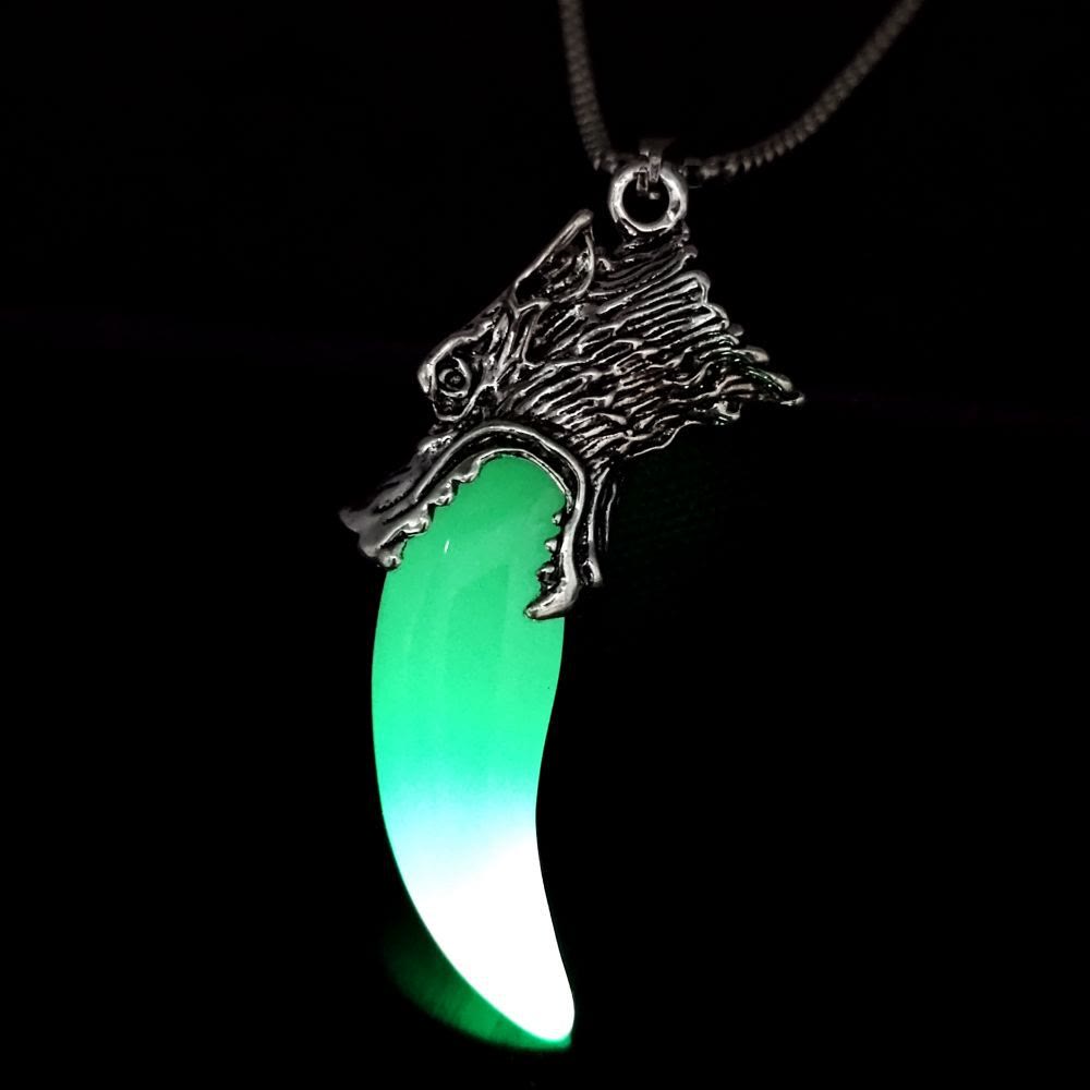 FREE Today: Glow in the Dark Wolf Teeth Necklace