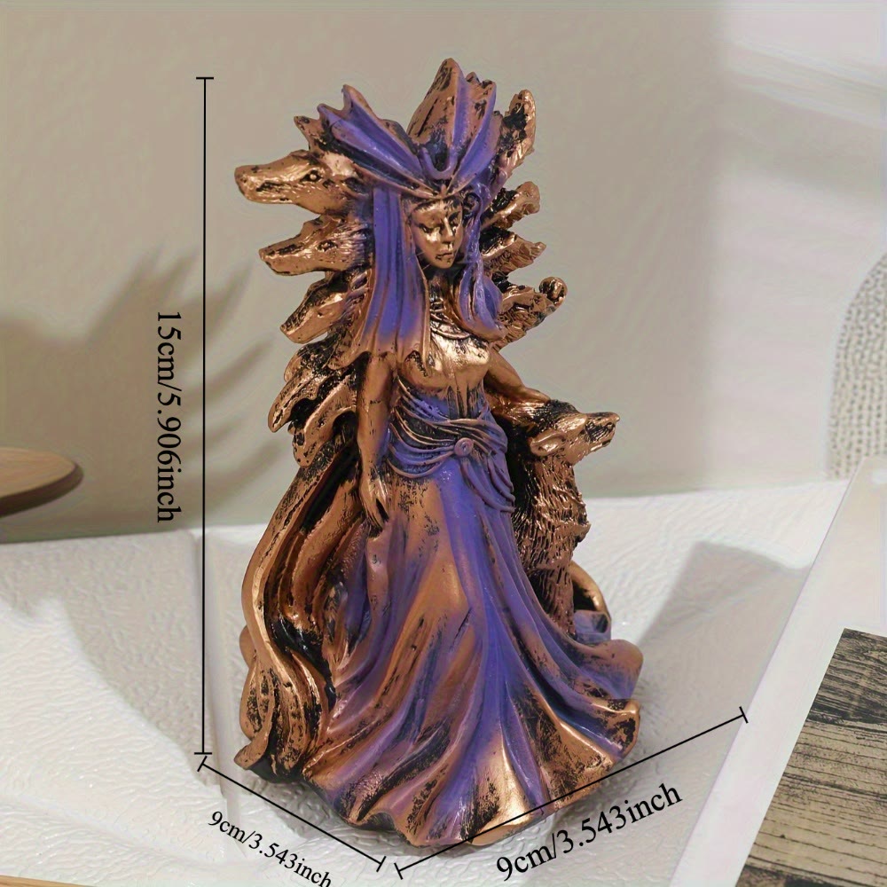 WorldNorse Hecate Greek Goddess of Magic With Hound Decor - image 4