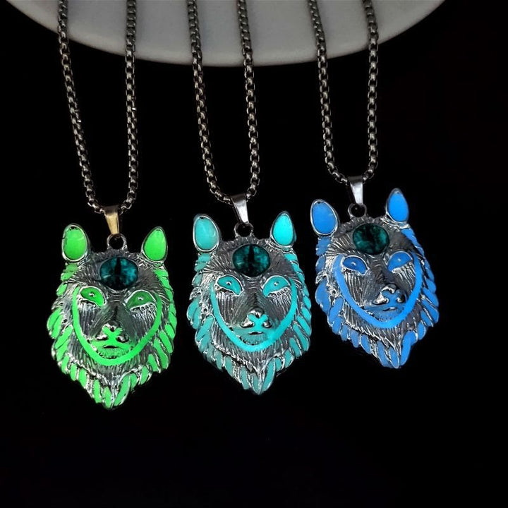 FREE Today: Glow In The Dark Wolf Spirit Necklace