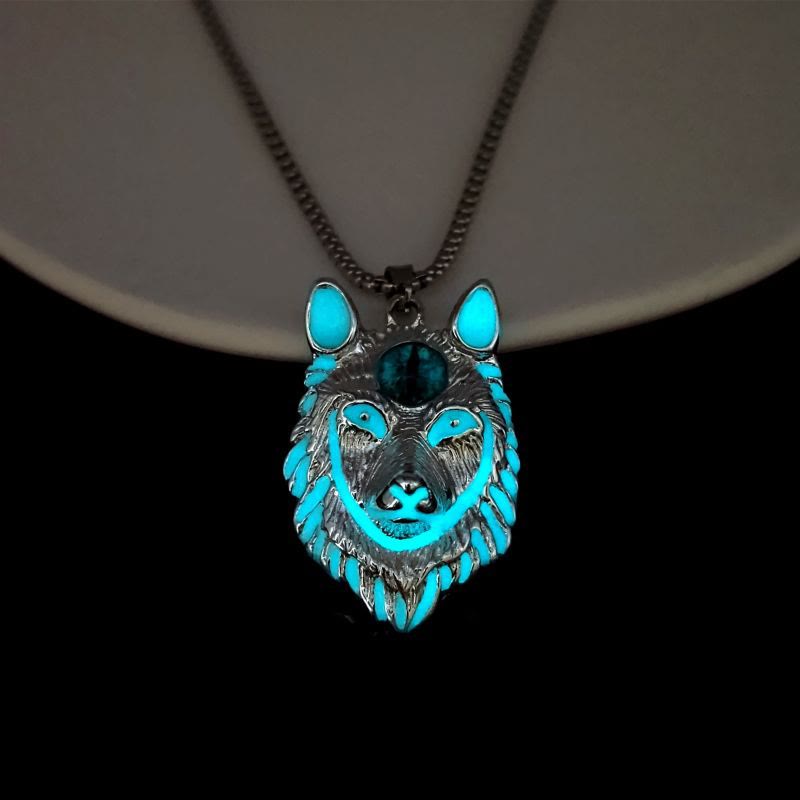 FREE Today: Glow In The Dark Wolf Spirit Necklace