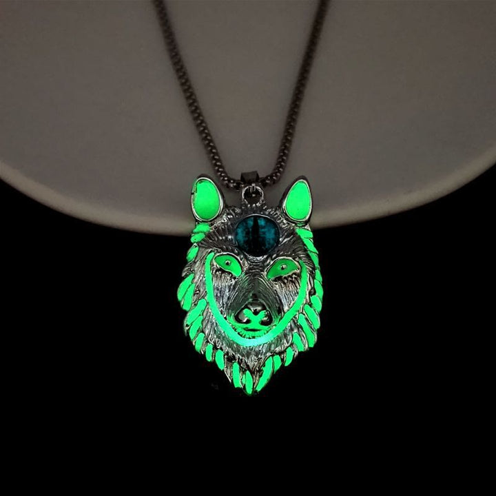 FREE Today: Glow In The Dark Wolf Spirit Necklace