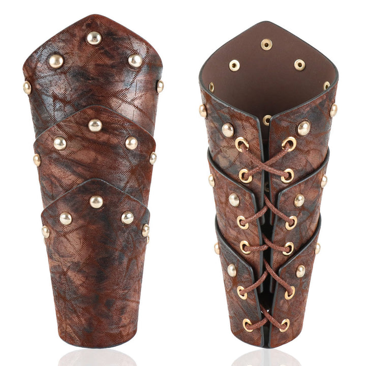 WorldNorse Knight Eco Leather Arm Bracers