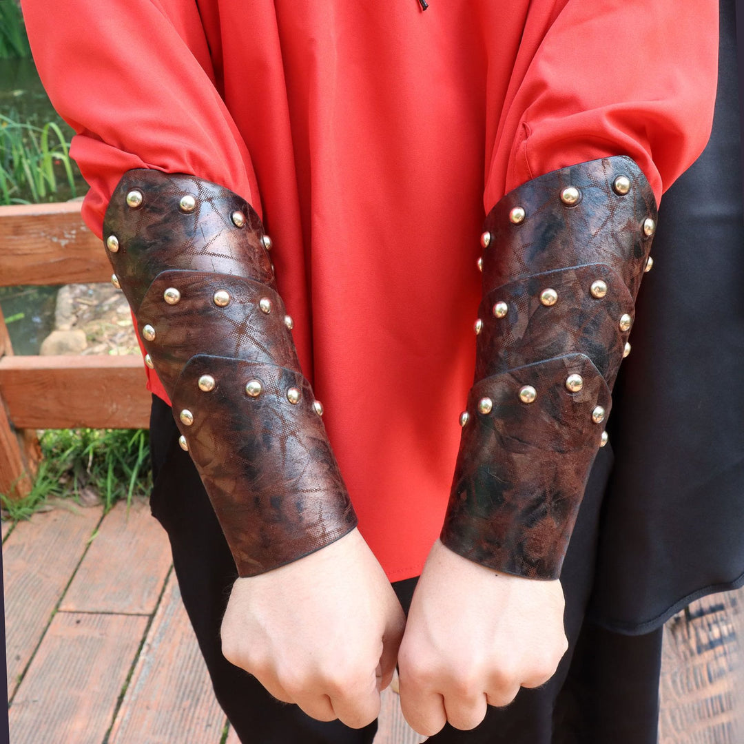 WorldNorse Knight Eco Leather Arm Bracers