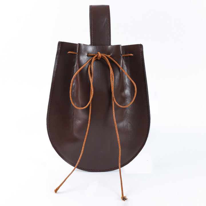 WorldNorse Leather Arm Bracers Belt Pouch Bag Set