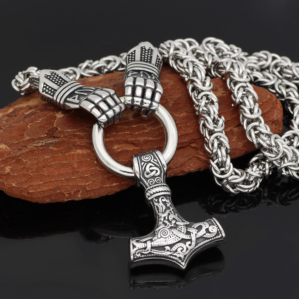 WorldNorse Viking Mjolnir Thor's Hammer Necklace