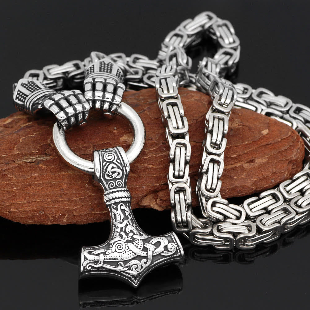 WorldNorse Viking Mjolnir Thor's Hammer Necklace