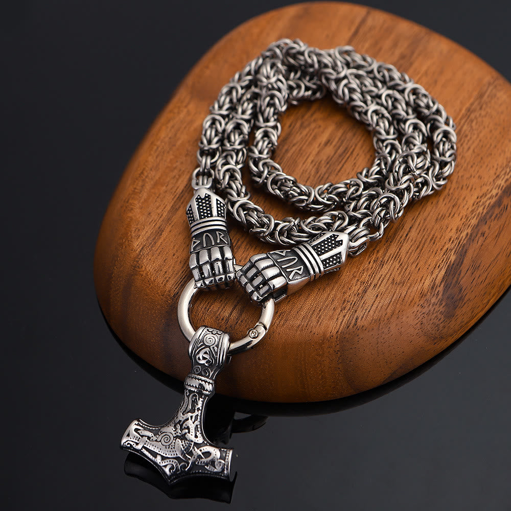 WorldNorse Viking Mjolnir Thor's Hammer Necklace - image 6