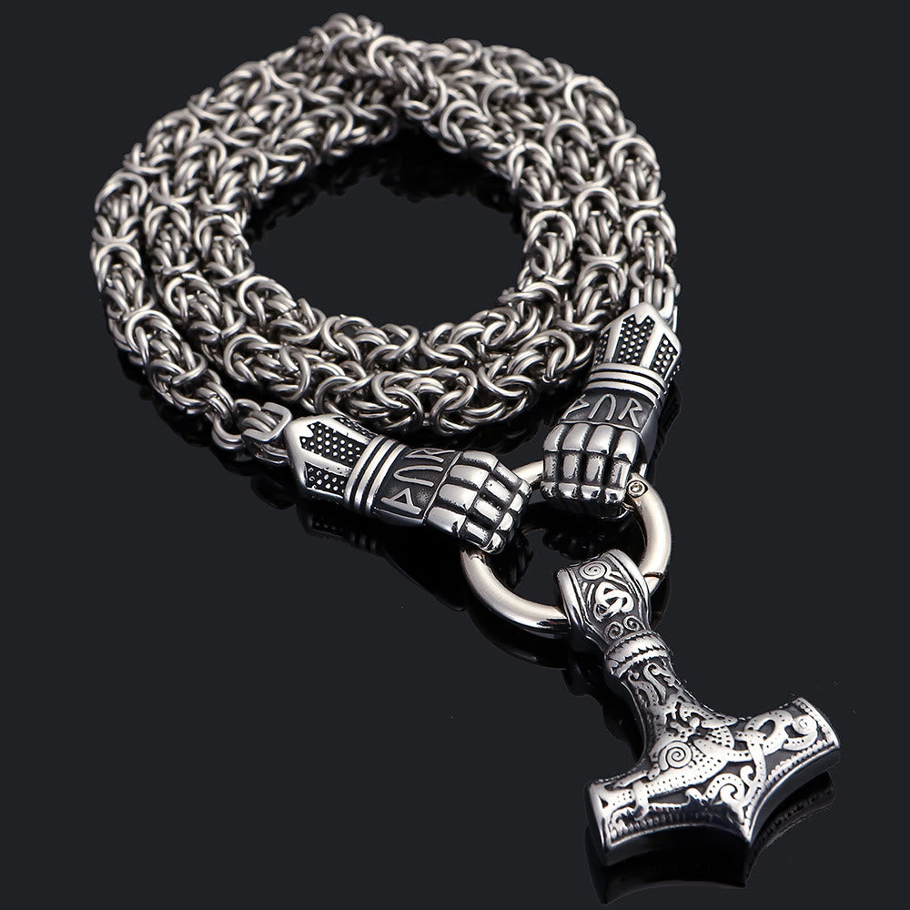 WorldNorse Viking Mjolnir Thor's Hammer Necklace - image 7