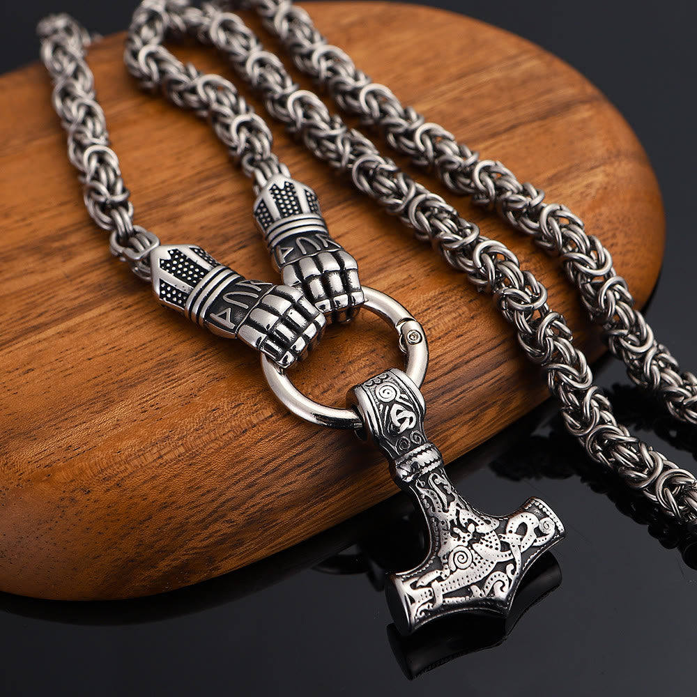 WorldNorse Viking Mjolnir Thor's Hammer Necklace