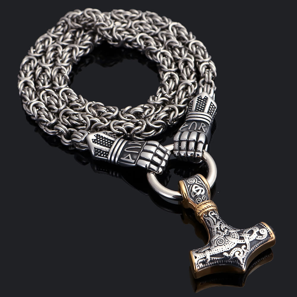 WorldNorse Viking Mjolnir Thor's Hammer Necklace - image 10