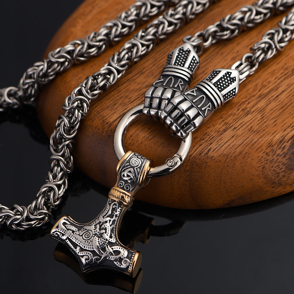 WorldNorse Viking Mjolnir Thor's Hammer Necklace - image 9