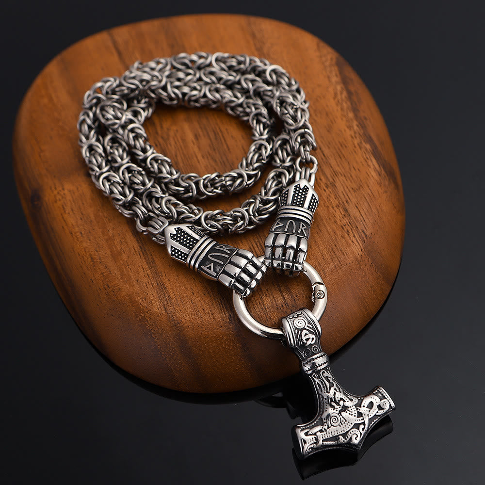 WorldNorse Viking Mjolnir Thor's Hammer Necklace