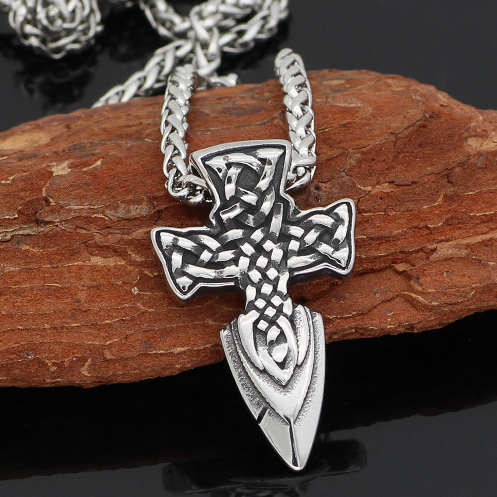 WorldNorse Celtic Knot Sword Necklace