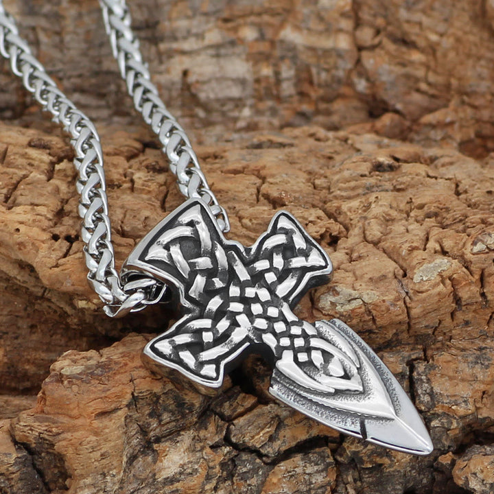 WorldNorse Celtic Knot Sword Necklace