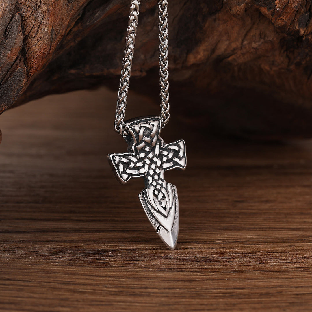 WorldNorse Celtic Knot Sword Necklace