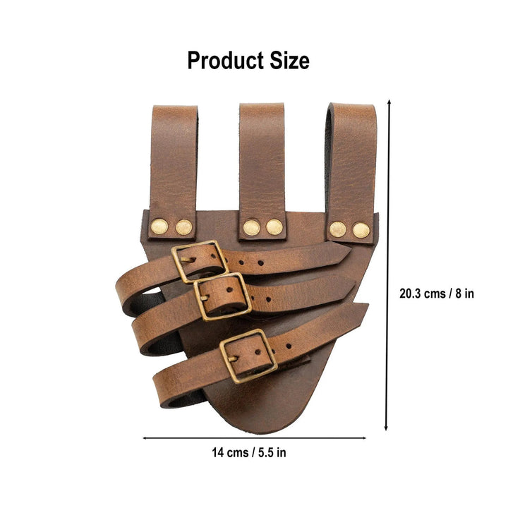 WorldNorse Three-Buckled Angled Sword Belt Sheath