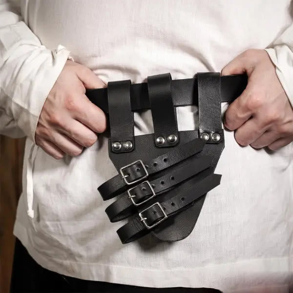 WorldNorse Three-Buckled Angled Sword Belt Sheath - image 9