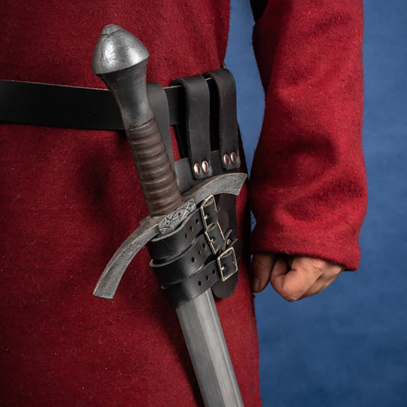 WorldNorse Three-Buckled Angled Sword Belt Sheath - image 11