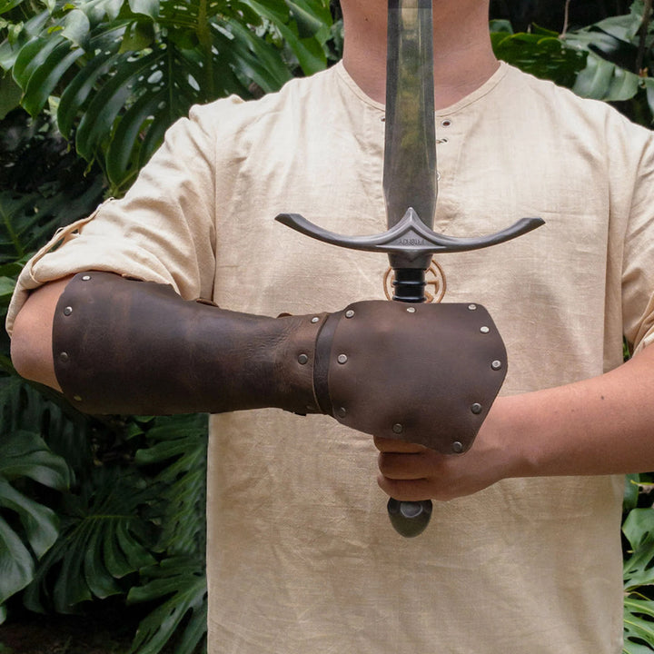 WorldNorse Hand Protection Eco Leather Arm Bracers